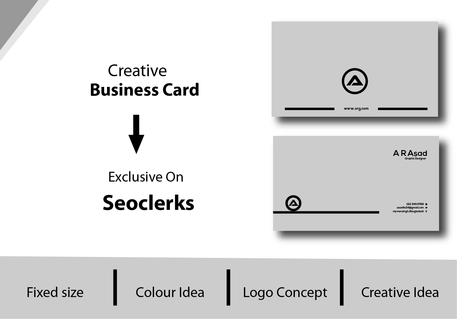 I will make awesome business card in cheap price