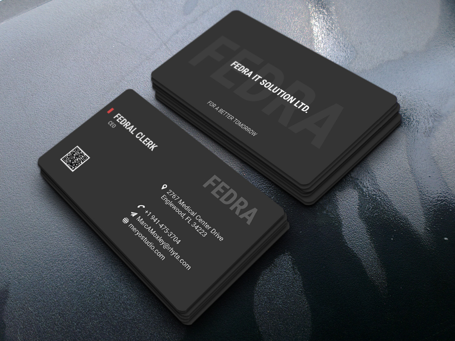 Elegant professional business card design