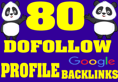I will do 80 Dofollow Profile Backlinks with High da 