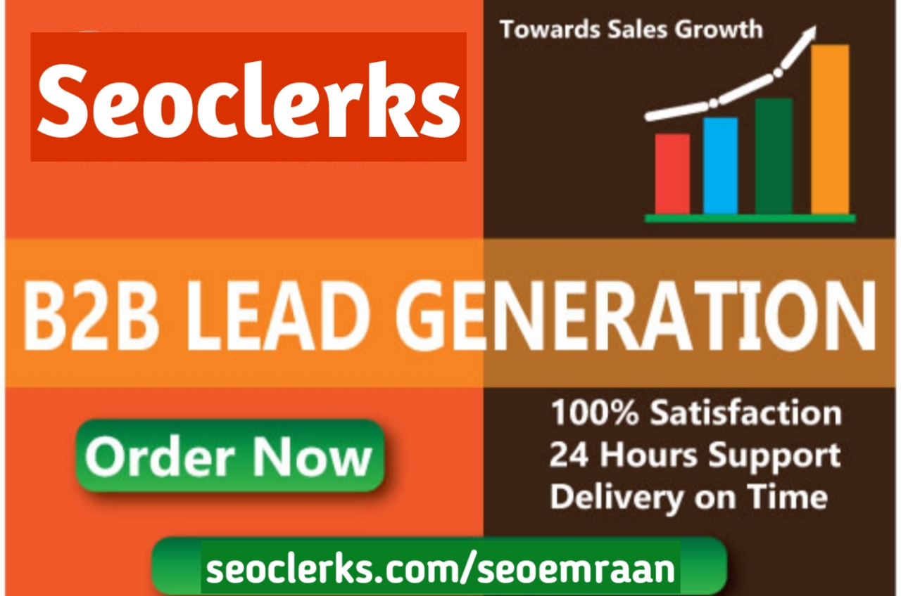 I will find 50 b2b lead generation for your targeted business within 24 hours 