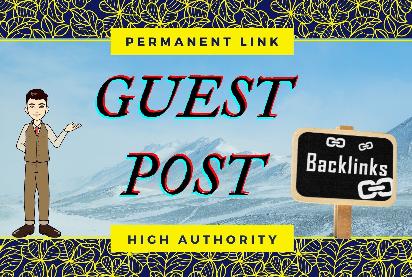 I will Publish high da guest post with dofollw backli...