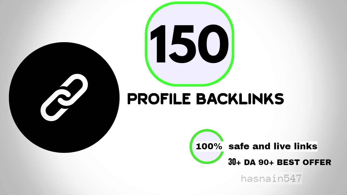 I will create 150 profile backlinks