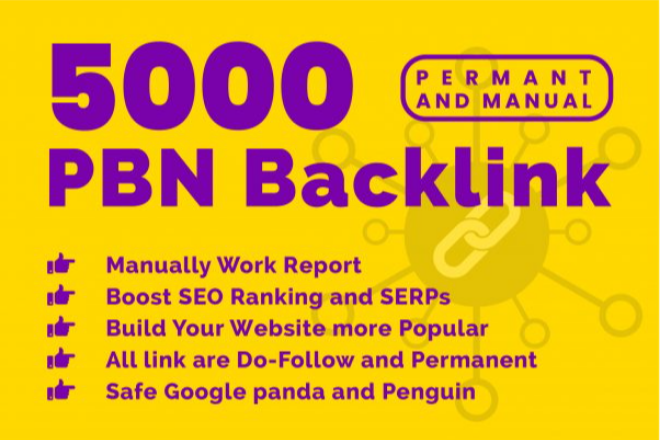 5000+ PBN Web 2.0 Permanent Homepage Backlinks and High DA PA