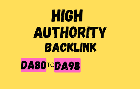 I Will Make High Authority Quality SEO do follow Back...
