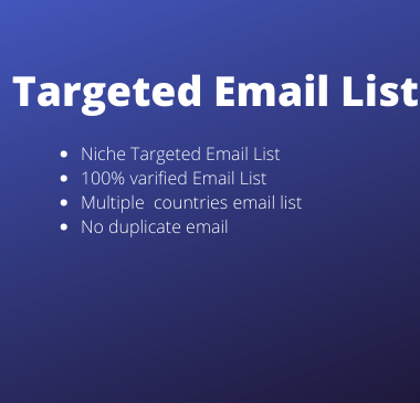 I will collect targeted email list based on any niche or country