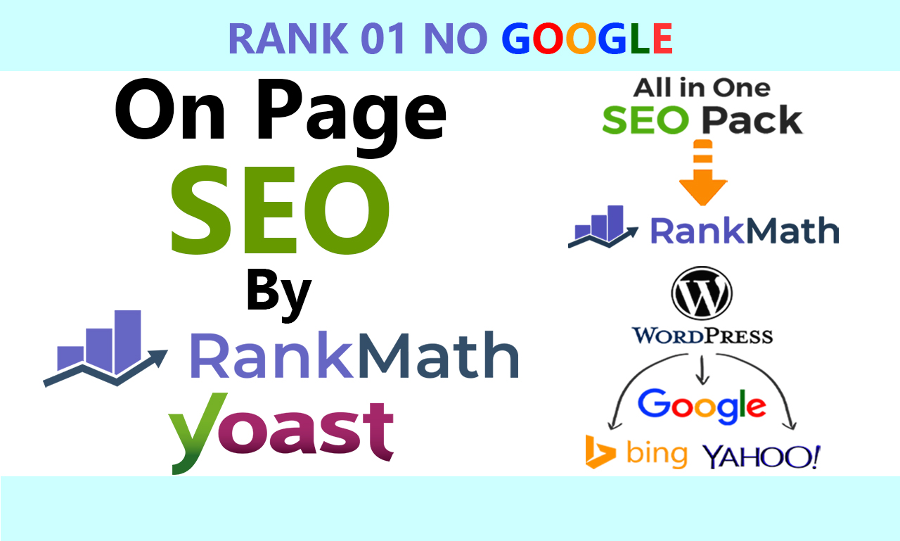 I will do on page SEO by rank math SEO WordPress plugin