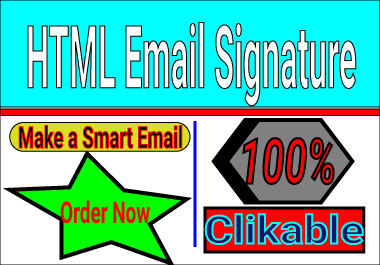 I create a smart & standard clickable email signature within a day or short time
