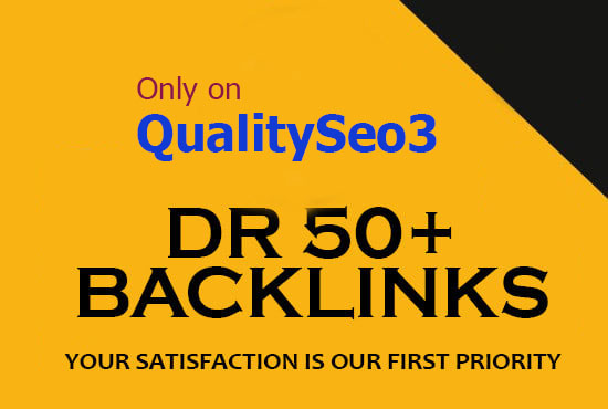 Build high quality DR 50 plus dofollow seo backlinks