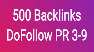 Get 500 Dofollow PR 3-9 Backlinks