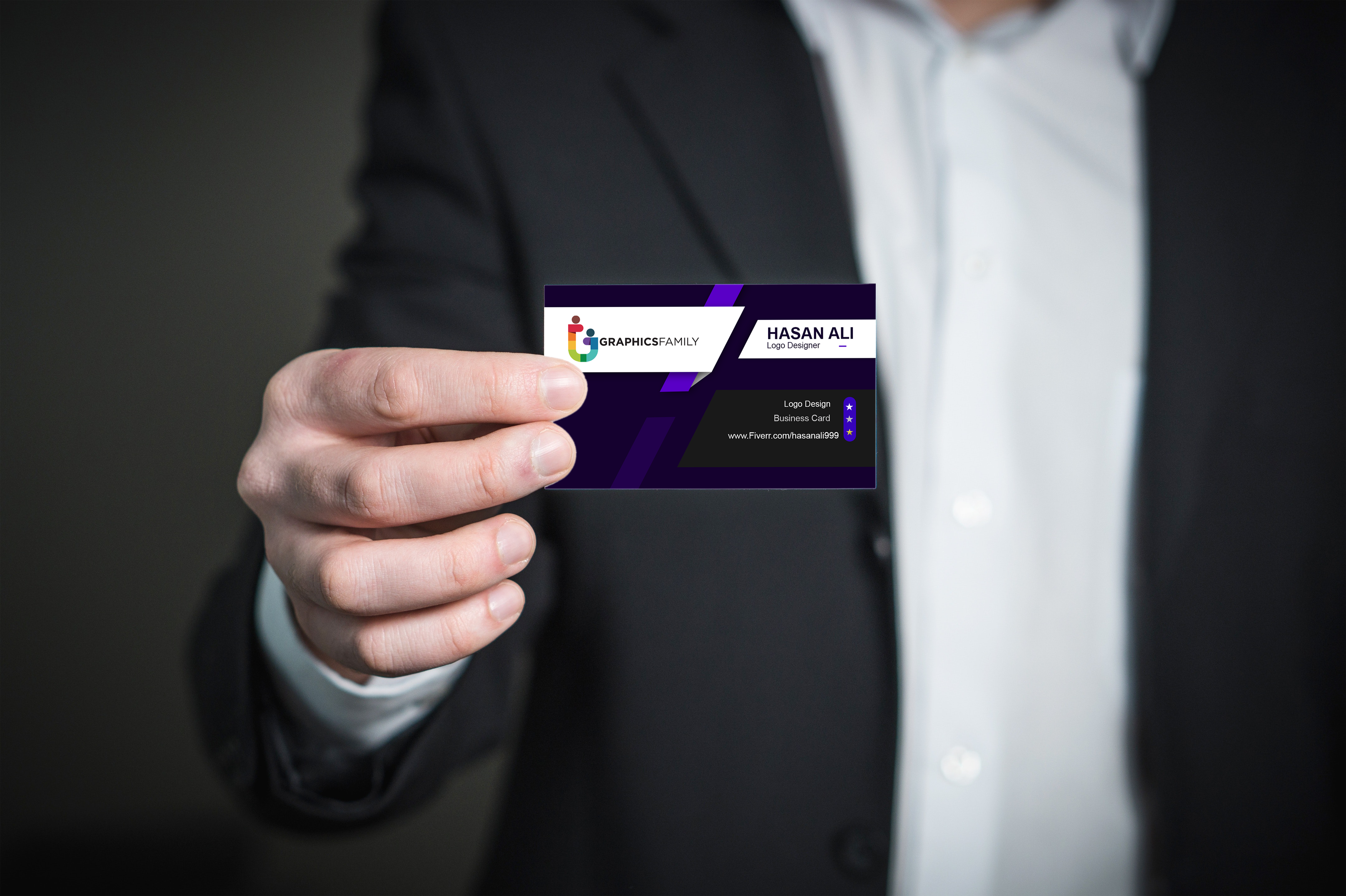 I will design a unique for your brand business card with two concepts