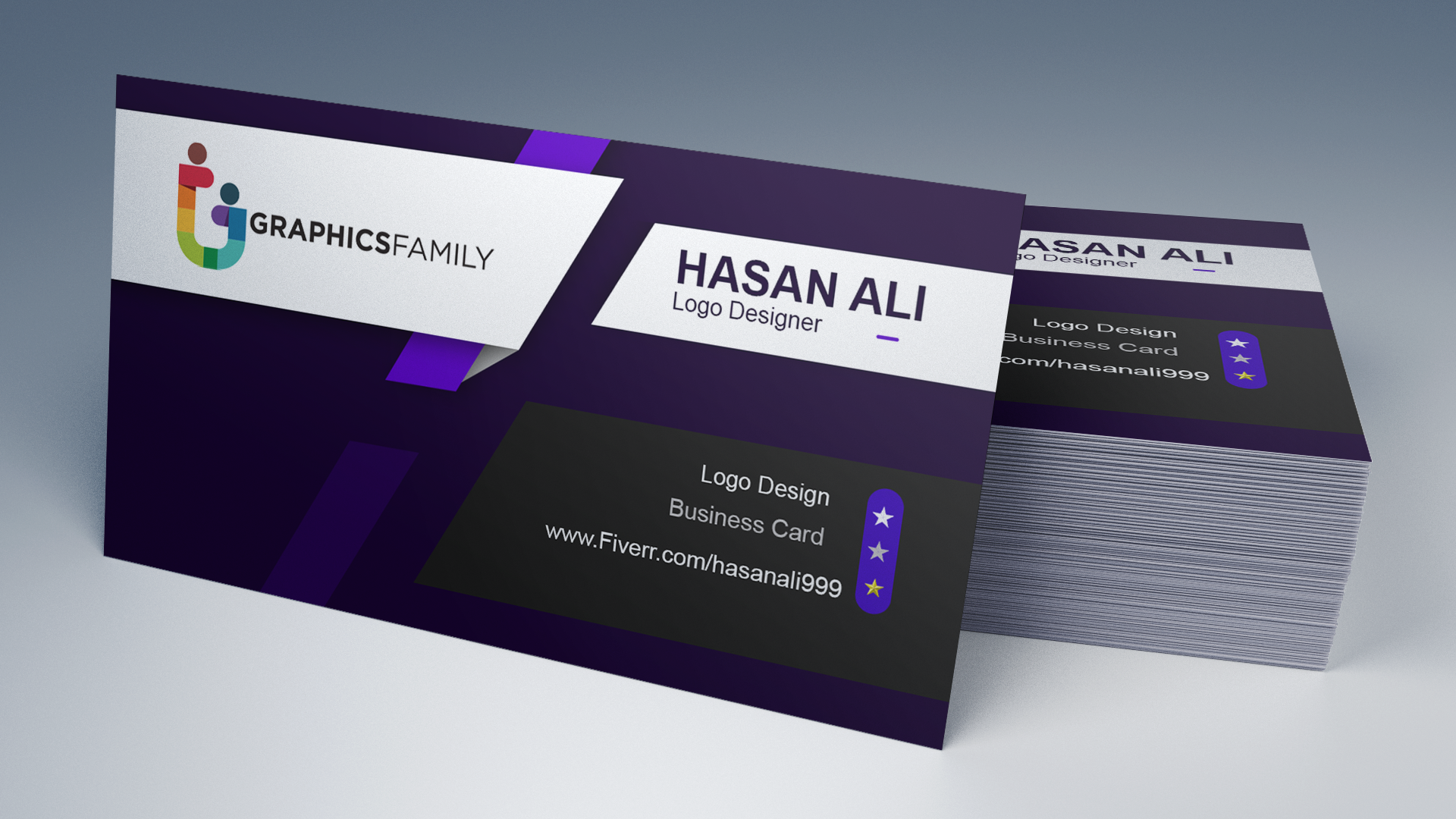 I will design a unique for your brand business card with two concepts