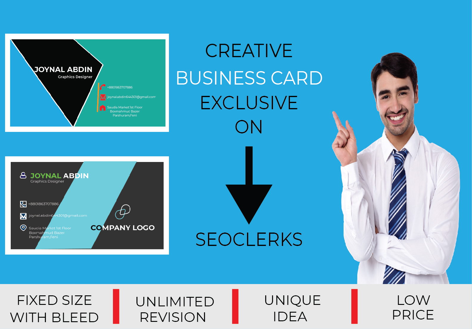 I will design creative & stylish Business Card for you
