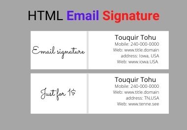 I will create your effective email signature