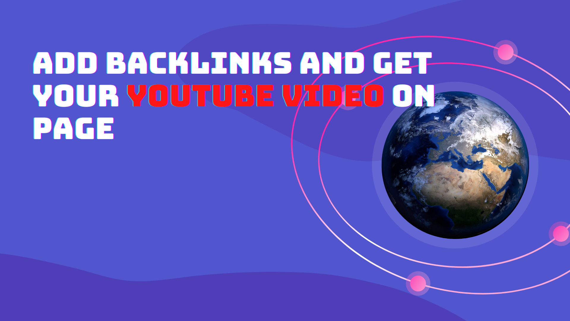 ) Add Backlinks and Get Your YouTube Video On Page 