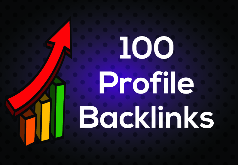 I will give you 100 high authority profile backlinks