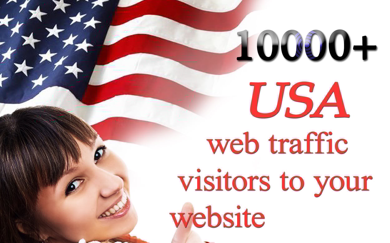 10000+ USA web traffic visitors to your website 