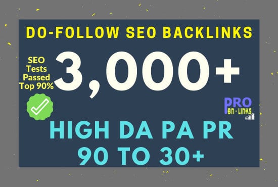 I will do build dofollow backlinks SEO service white ...