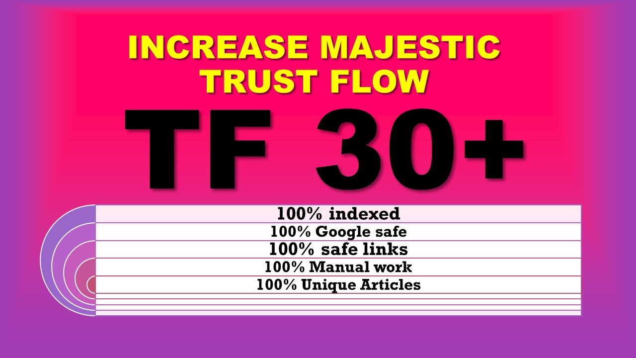 i will increase your site's TF 30 plus with high tf b...