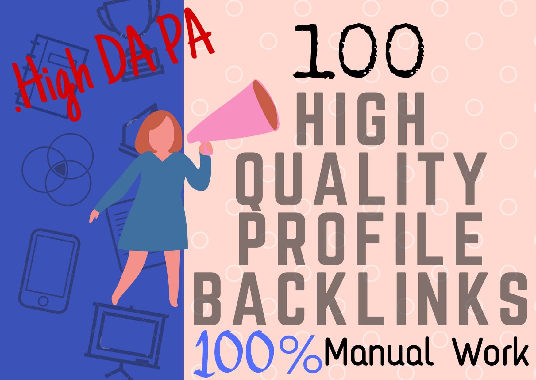 Build DA100 Ultimate Powerful Profile Backlinks in Manual Work