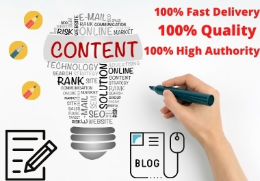 I will Do 1500 words SEO article writing, blog writing, content writing