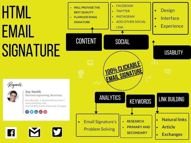 I will nicely sign professional emails with HTML