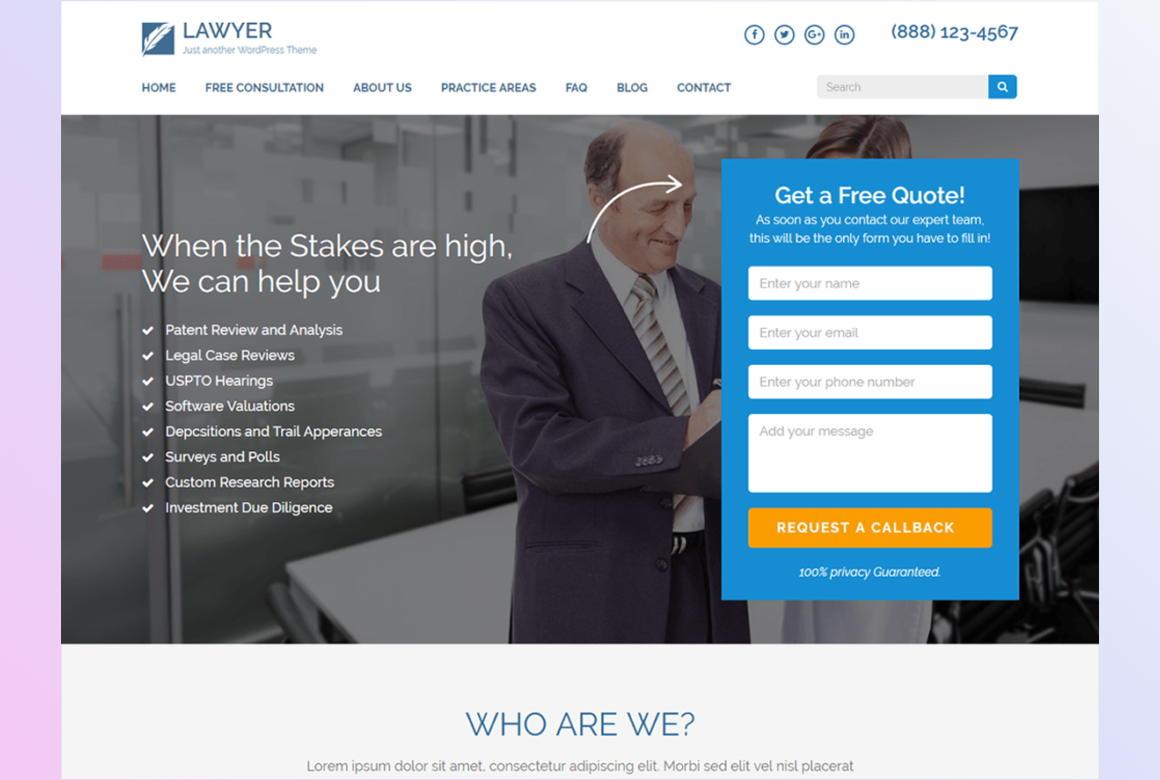 wordpress landing page with elementor pro