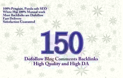 I will create 150 Dofollow Blog Comment Backlinks 