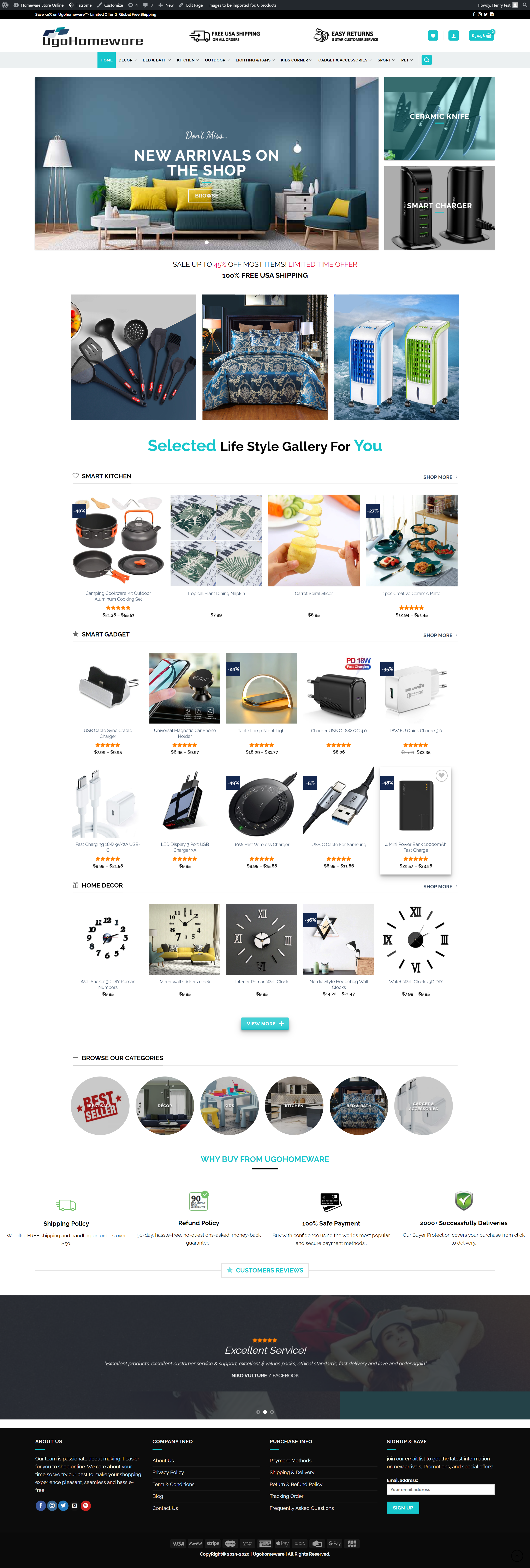 I will build your ecommerce website using wordpress