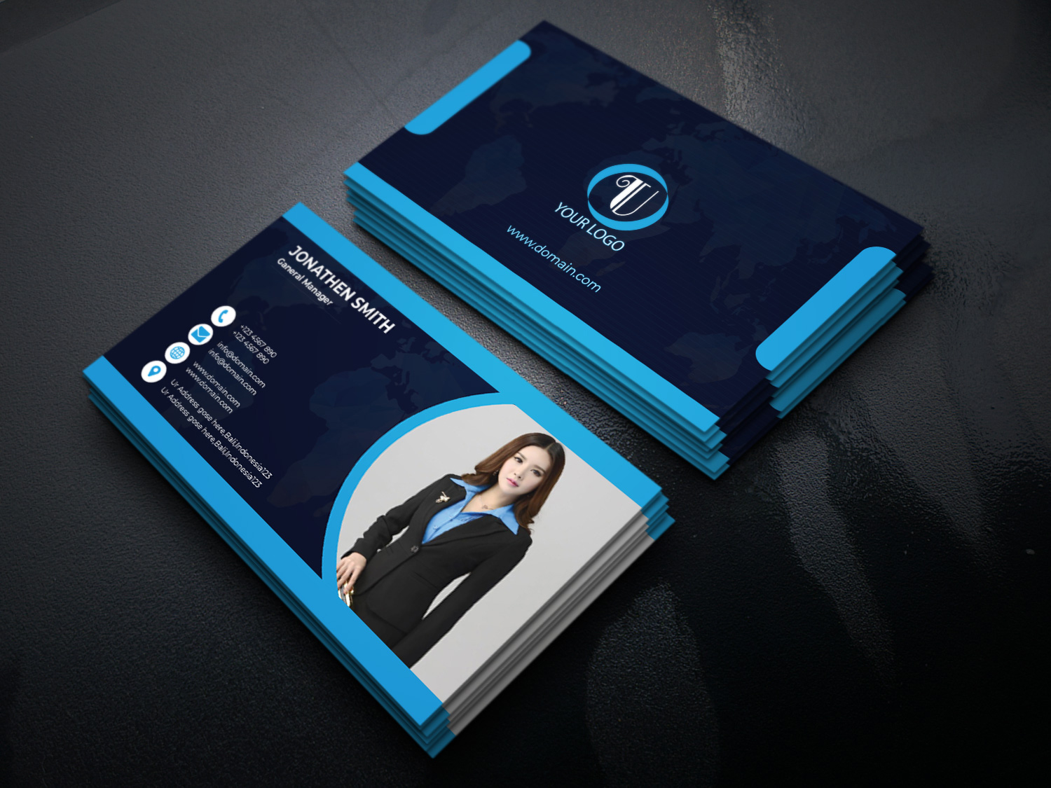 I will design unique and professional business card with letterhead