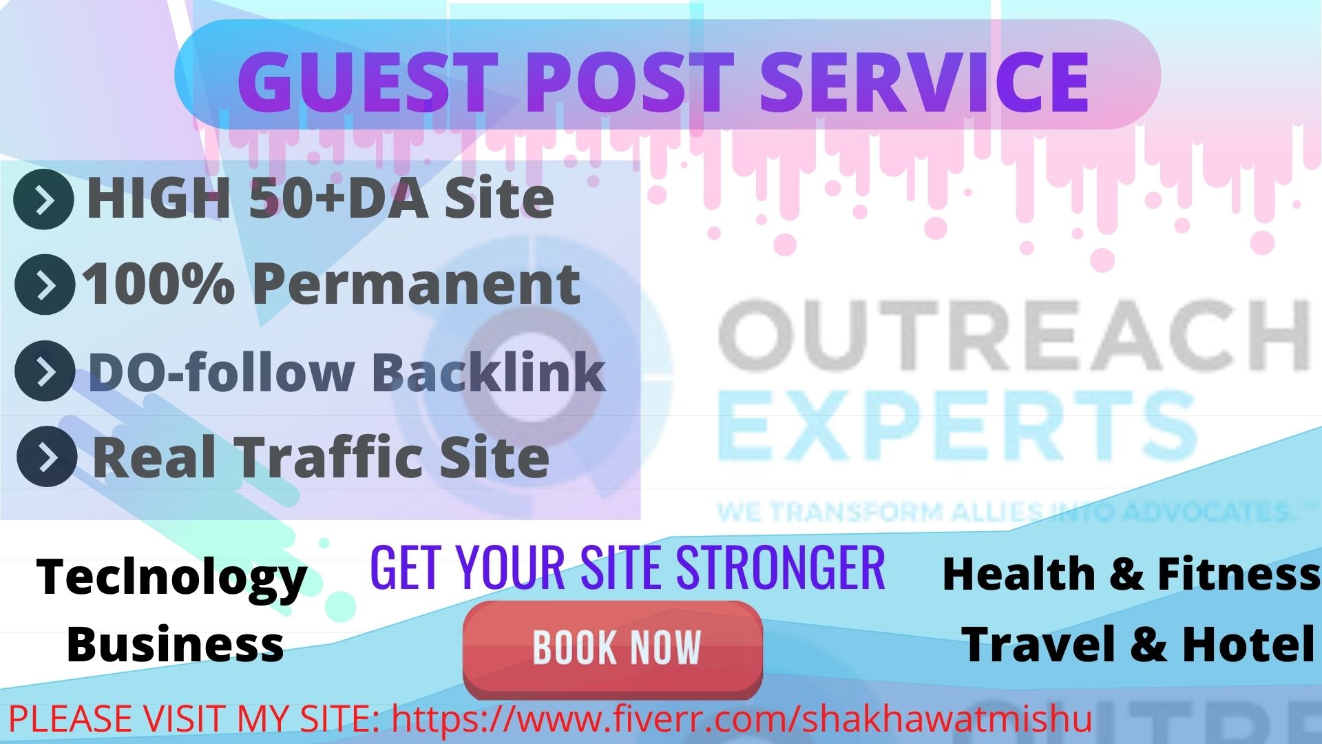 I will create 70 plus guest post link and outreach