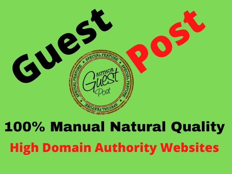 10 Guest Post 10 Different Websites Push your site Google 1st Page