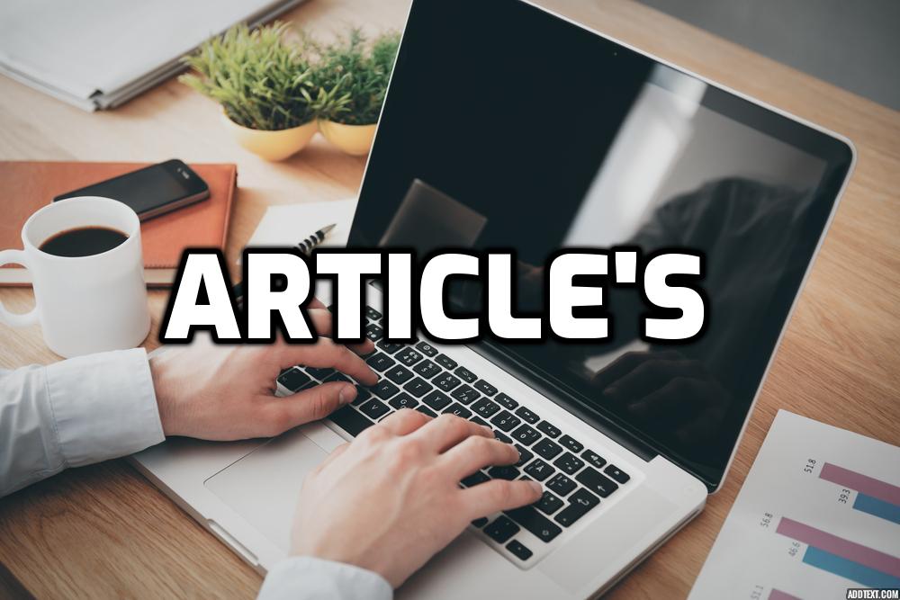 Fast written article's on any topic!