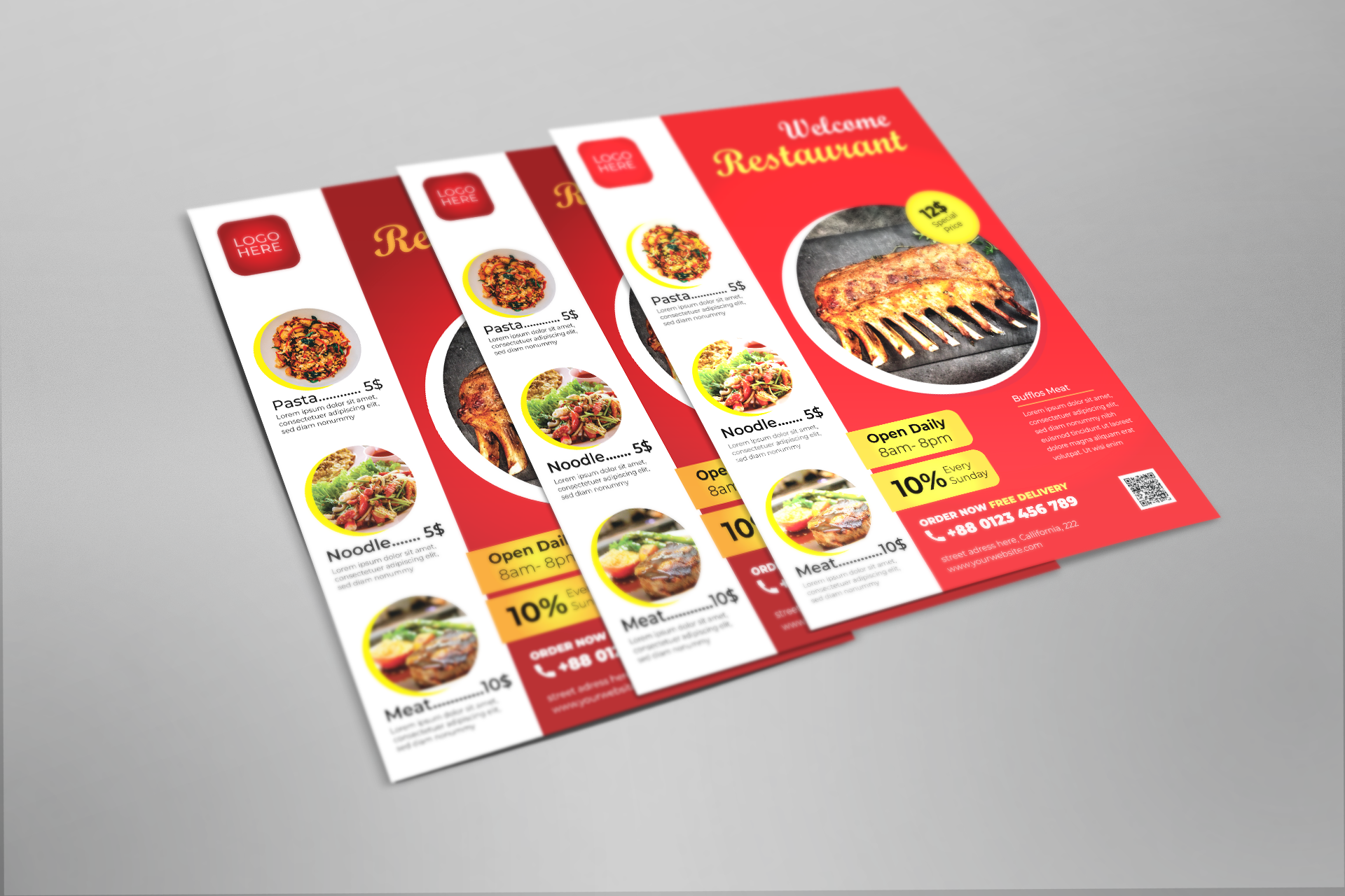 I create professional Restaurant flyer or poster design