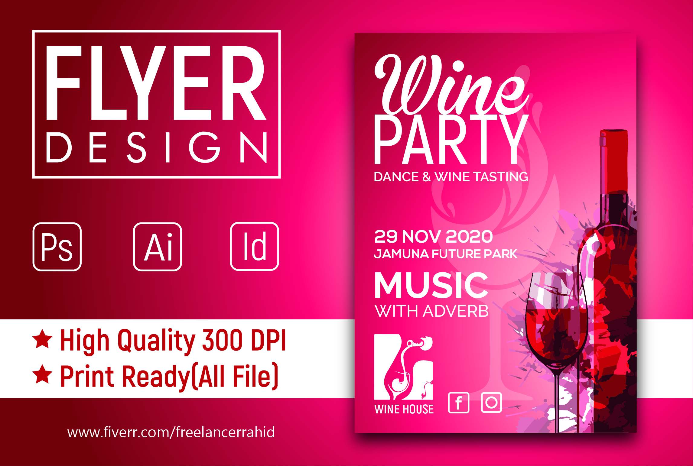 I will do a professional flyer design 