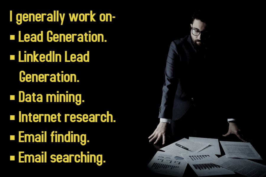 I will do b2b Lead Generation and Web Research Professionally for your Business 