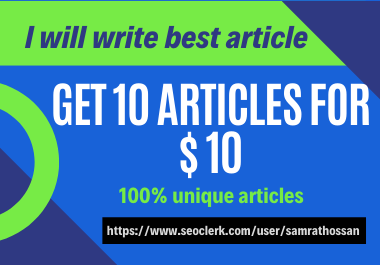 I will find 10 unique content from your website. 