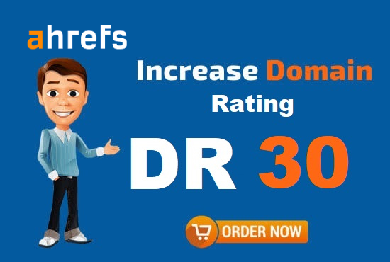 Increase Ahrefs Domain Rating DR 30 Plus or money back