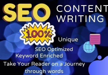 I will do professional SEO friendly Content Writing, ...