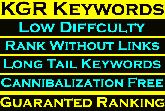 I Will Research and Find 15 Low Competitive KGR Keywords Research For Your Website