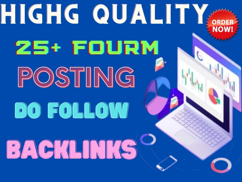 I will make 25 HQ forums posting manually in SEO backlinks