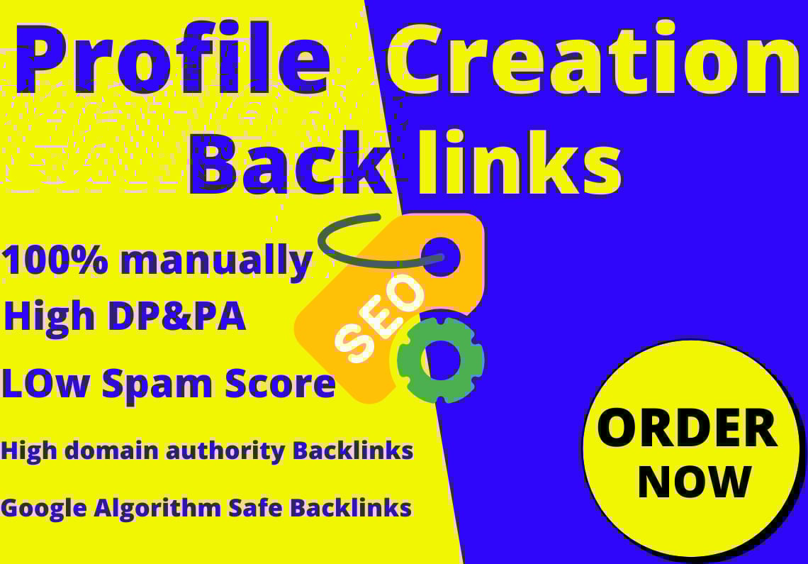 I will do Top 250 High authority profile creation backlinks 