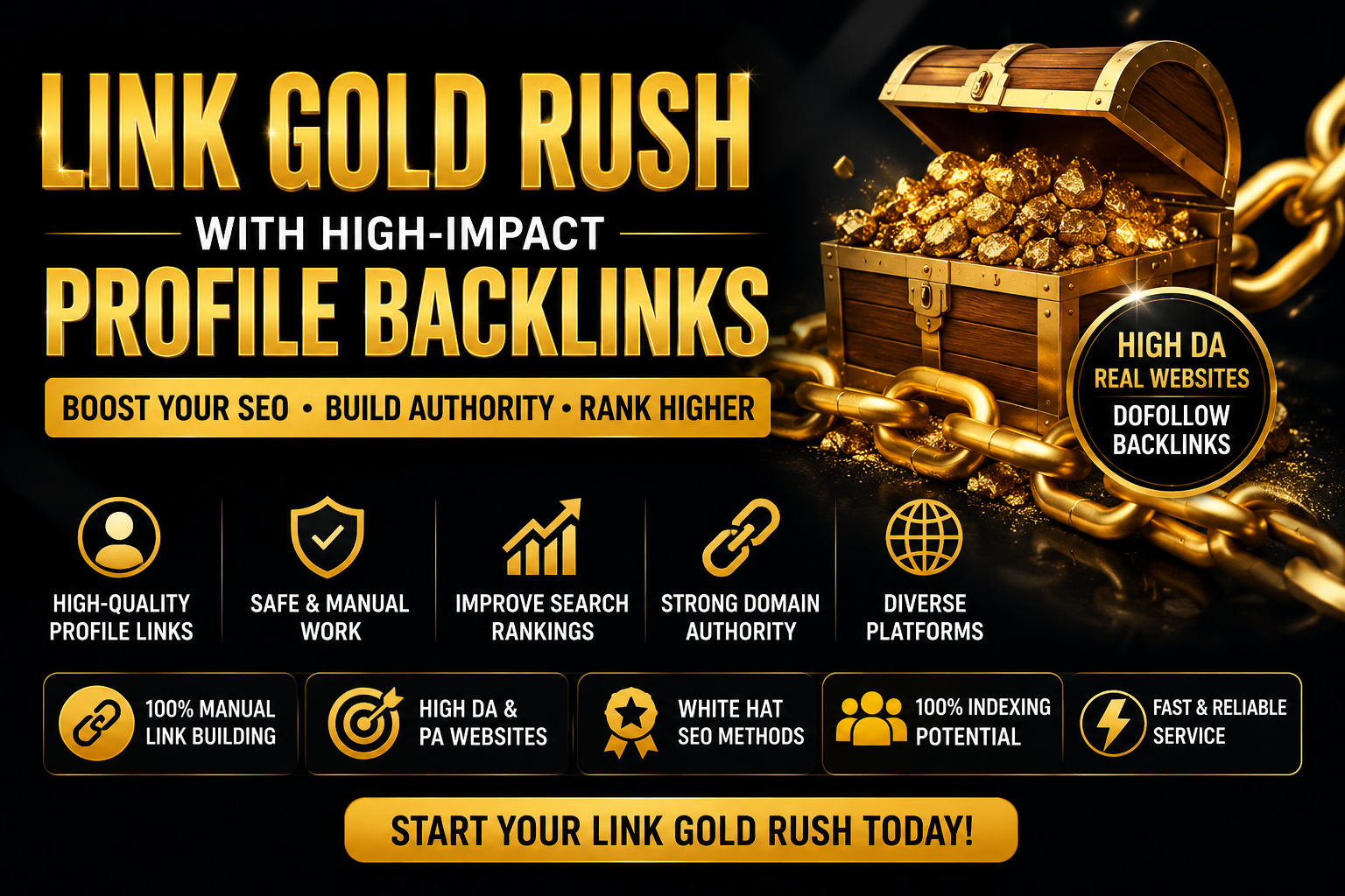 Link Gold Rush with High-Impact Profile Backlinks