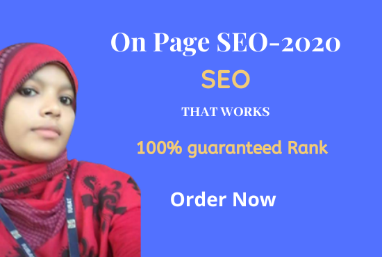 I will create On page SEO for ranking search engines 