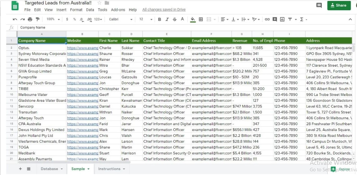 I will do b2b lead generation , targeted lead generation and web research