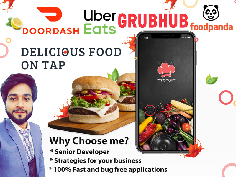 I will develop a food delivery app like uber eats, grubhub, grocery app, ordering app or website
