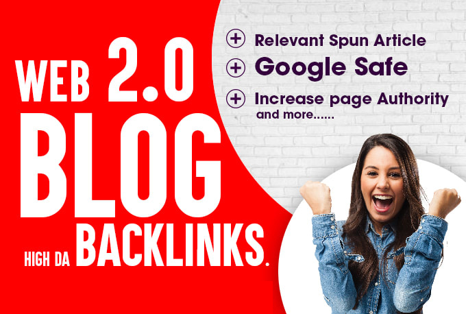 create 535 High DA web 2.0 SEO backlinks, Promote to Guarantee ranking