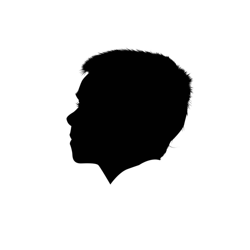 custom silhouette portrait artwork