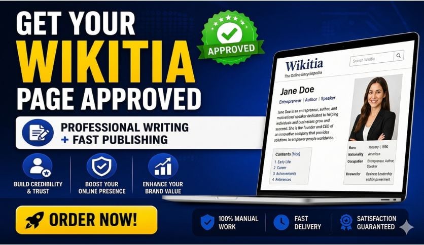 Get An Approved Page On Wikitia