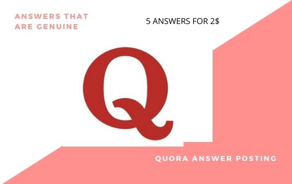 Get 20 High Quality Quora answers with permanent backlinks