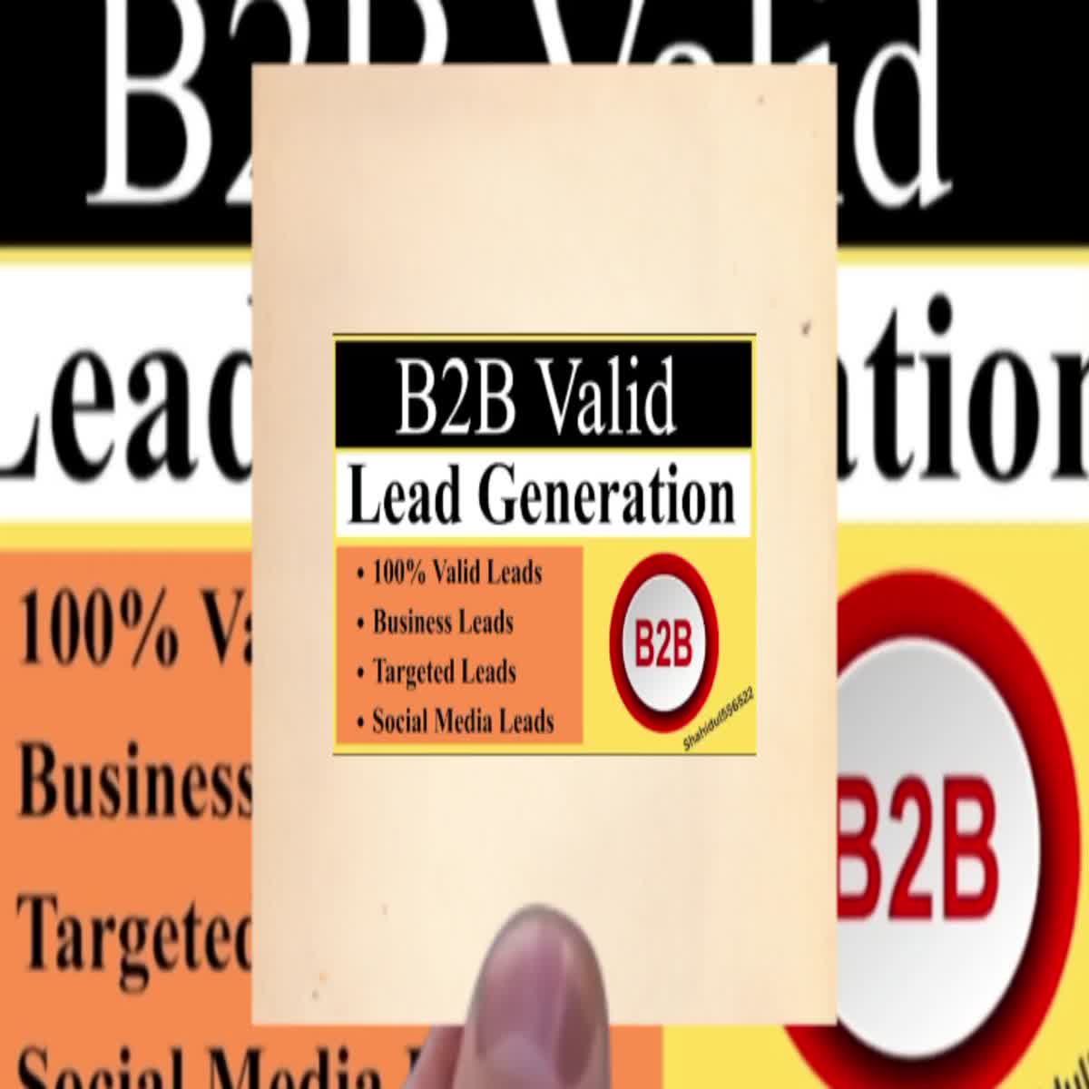 50 b2b lead generation lead collection for your any keyword or Niche and business